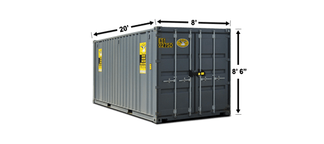 20 yd container