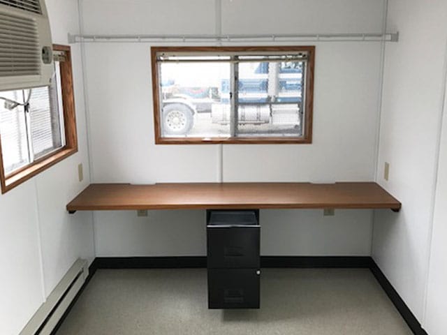 8x20_Single_Office_Trailer_Interior_1 Office Trailers