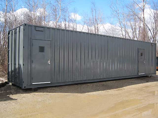 Storage Container with Personnel Doors