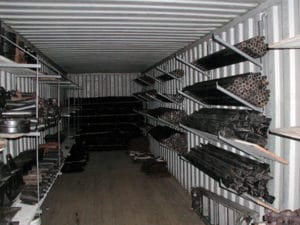 Shipping Container Shelving vs. Container Pipe Racks