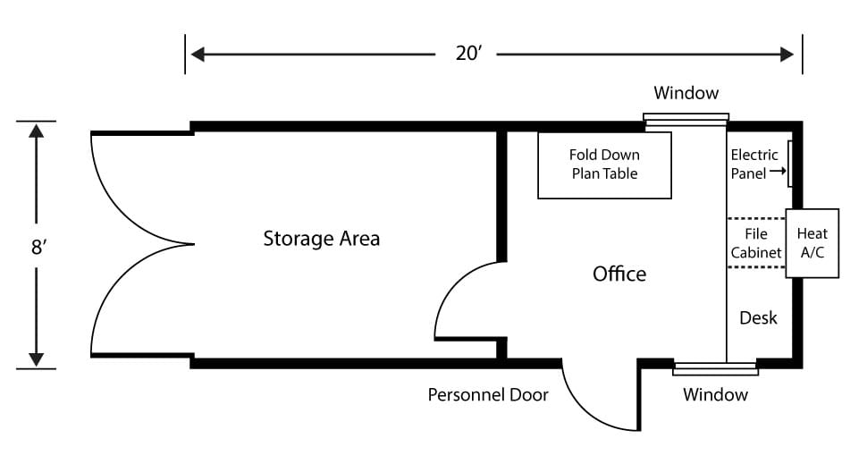 8x20_Office_Storage_Container-large Office Containers