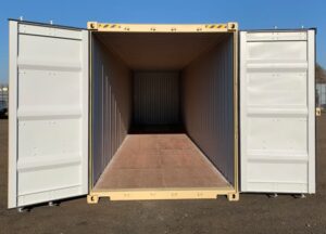40ft tan hightop Storage Container Inside