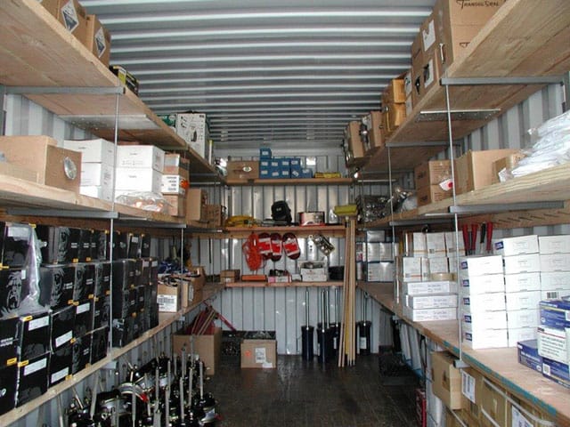 Container shelving