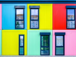 Colorful container homes