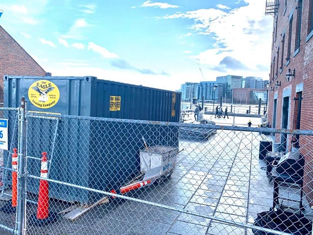 20ft Storage Container Construction site