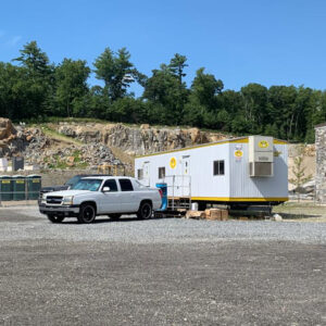 Office Trailer on construction site