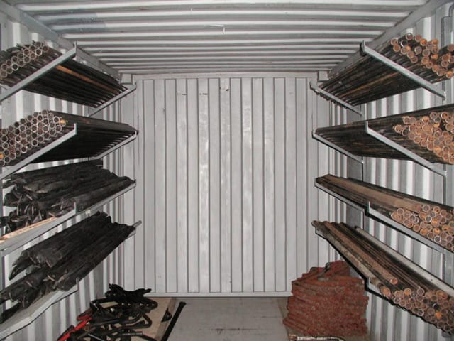 Storage Container Pipe Racks