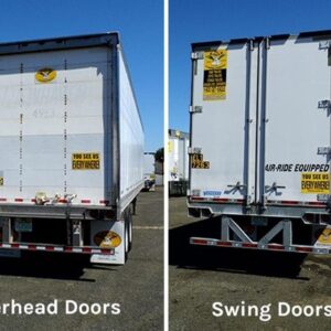 Trailer rollup vs swing doors