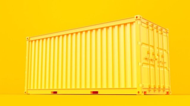 Yellow storage container Yellow storage container