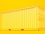 Yellow storage container