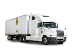 28-foot road trailer rental for distribution and delivery applications.