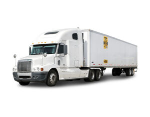 45-foot road trailer for commercial hauling and on-site storage.