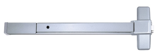 EX8300 panic bar emergency exit device installed on container door.
