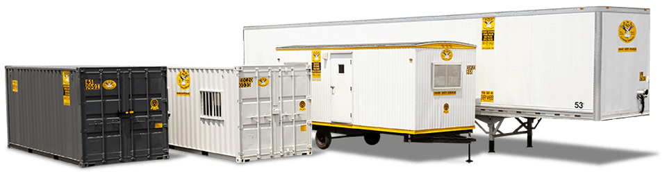 Eagle Leasing equipment lineup showing containers